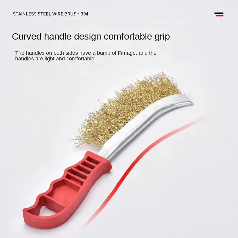 GrillGleam BrushPro | Edelstahl Drahtbürste | Hitzebeständig & Ergonomisch | Für BBQ & Reinigung