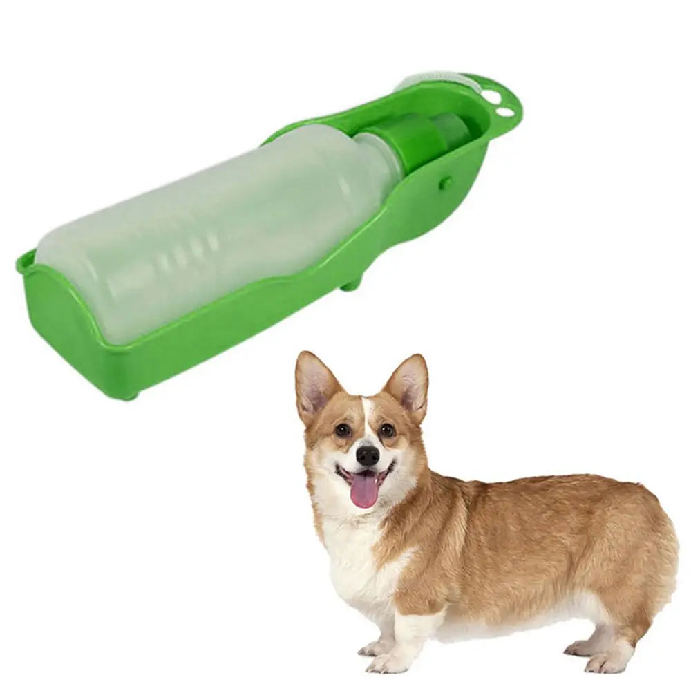 HydroPaw Travel Bottle | Hunde Trinkflasche mit Schale | Einhand-Bedienung & Auslaufsicher | BPA-frei & Kompakt
