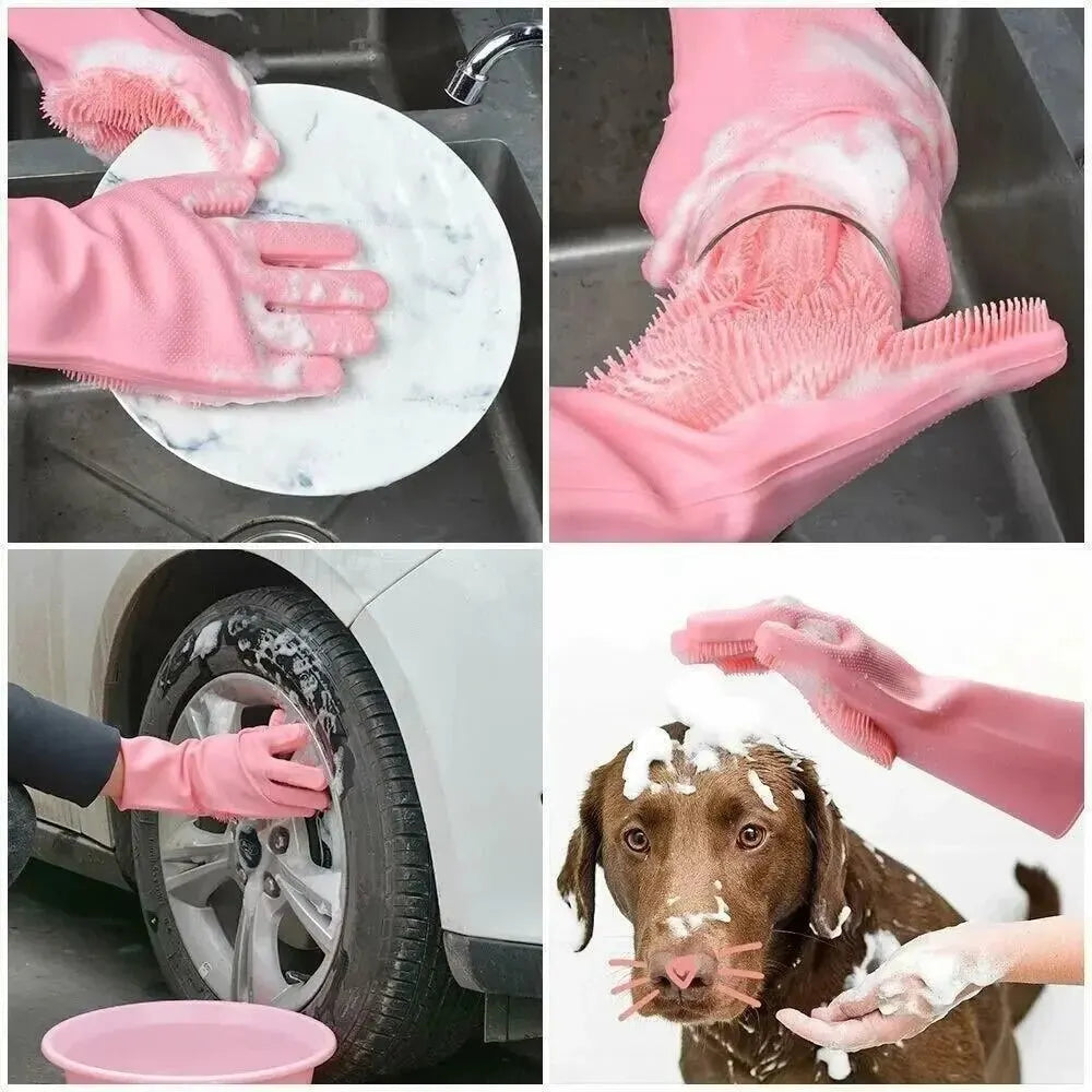 CleanSmart | Silikon-Reinigungshandschuh | Vielseitiger Helfer | Nachhaltig & Hygienisch | Perfekt für Haushalt