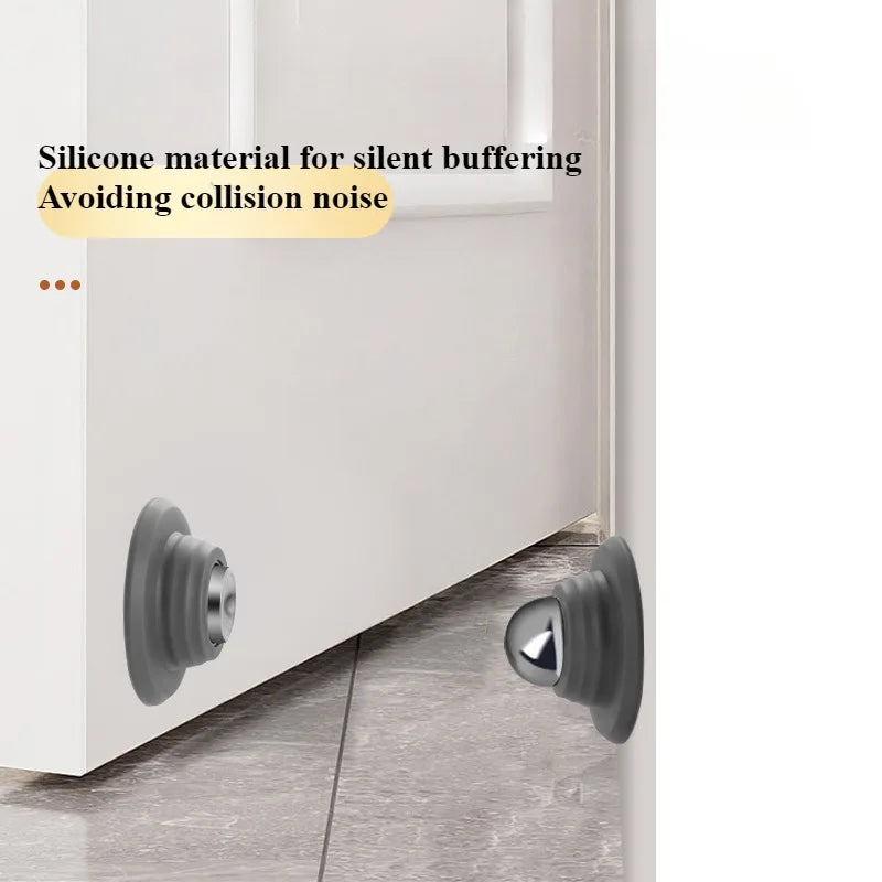 MagnoStop Magnetischer Türstopper | Silikonstoßdämpfer | Für Wände & Türen