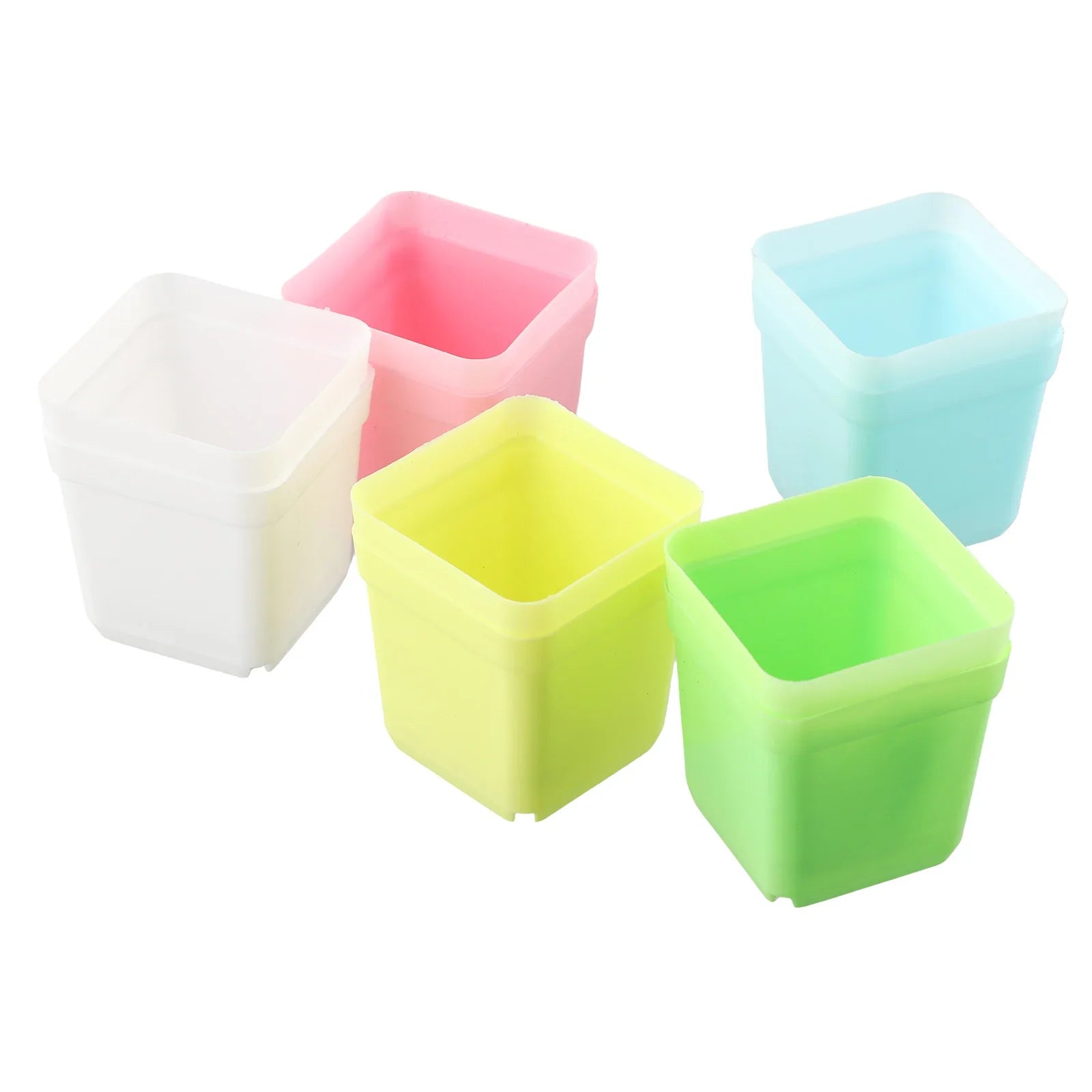 Bloomigo Mini Blumentopf Set | Bunte Farben | Wetterfest & Belüftet | Für Balkon & Indoor
