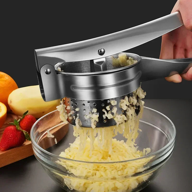 PurePress | Kartoffelpresse Edelstahl | Ergonomisch & Langlebig | Perfekt für Pürees