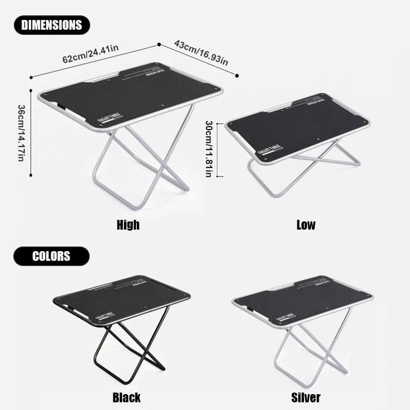TrailPro Camping-Tisch | Multifunktional & Tragbar | Robuste Aluminiumlegierung | Für Outdoor-Abenteuer