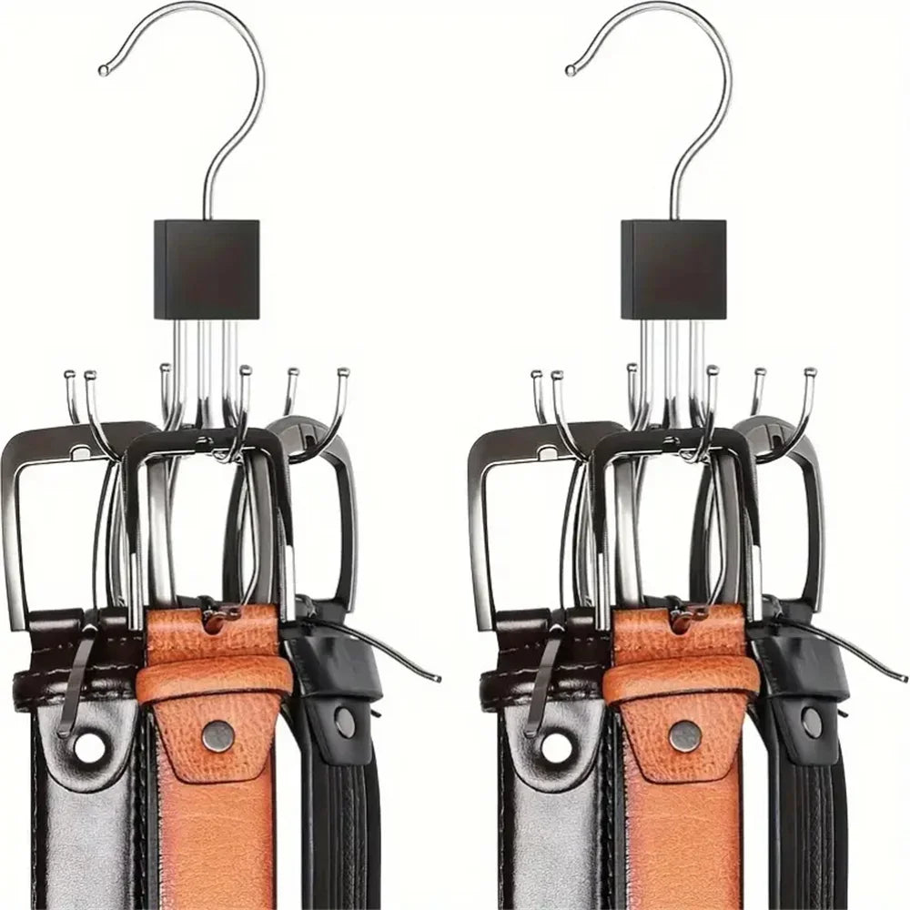 ClutterFree Haken-Organizer | Drehbar & Platzsparend | 6-fach Haken-Design