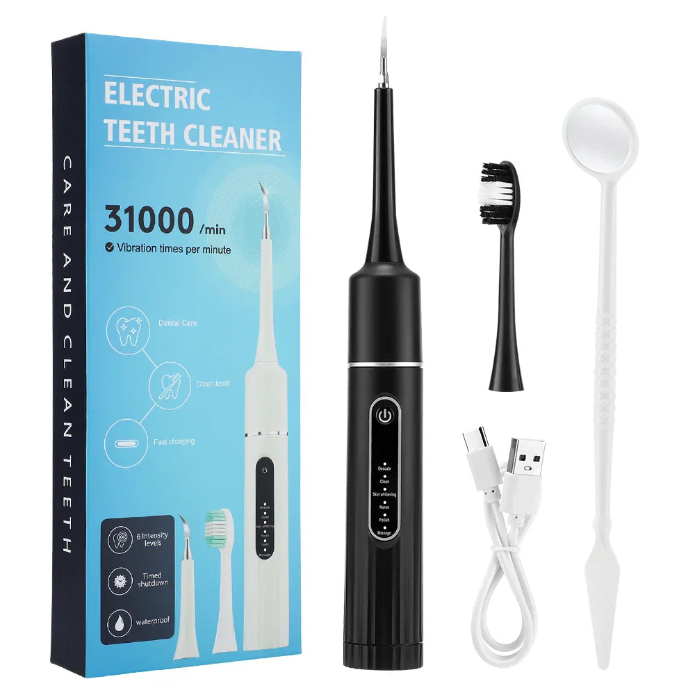 Zensmile UltraClean | 6-Stufen Schall-Zahnreiniger & Aufheller | Wasserfest & USB-C | Für Strahlend Weiße Zähne