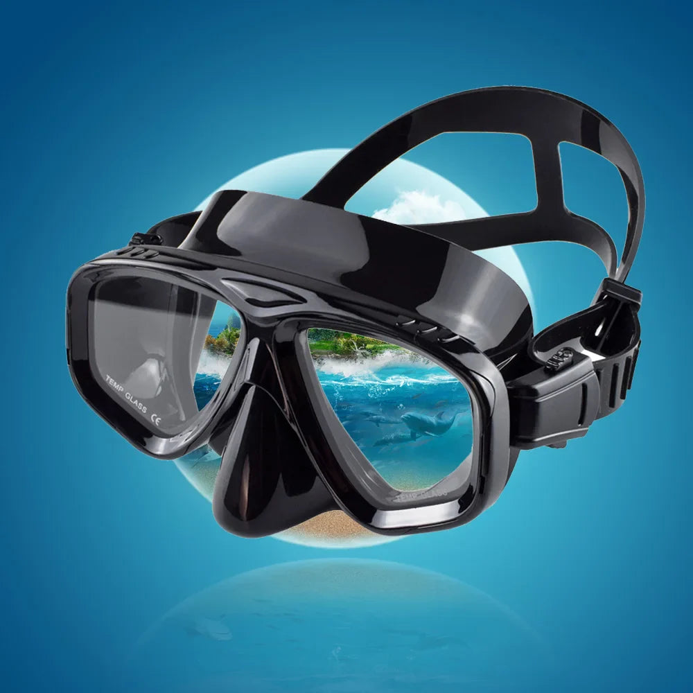 Aquanisa Tauchmaske | 180° HD-Glas Sicht | Antiallergen & Dicht | Für Schnorchel & Schwimmen