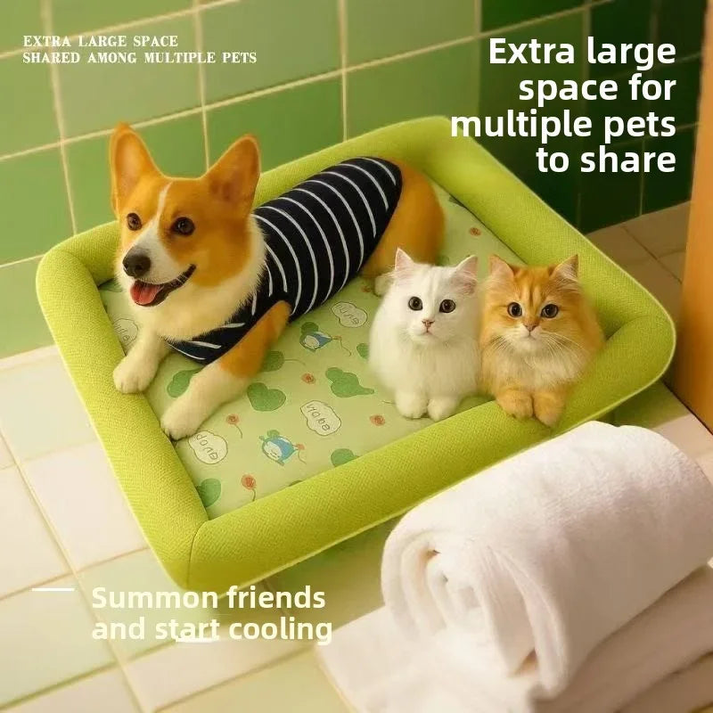 ChillPaw Mat | Atmungsaktive Kühlmatte | Für Hunde & Katzen | Pflegeleicht & Vielseitig