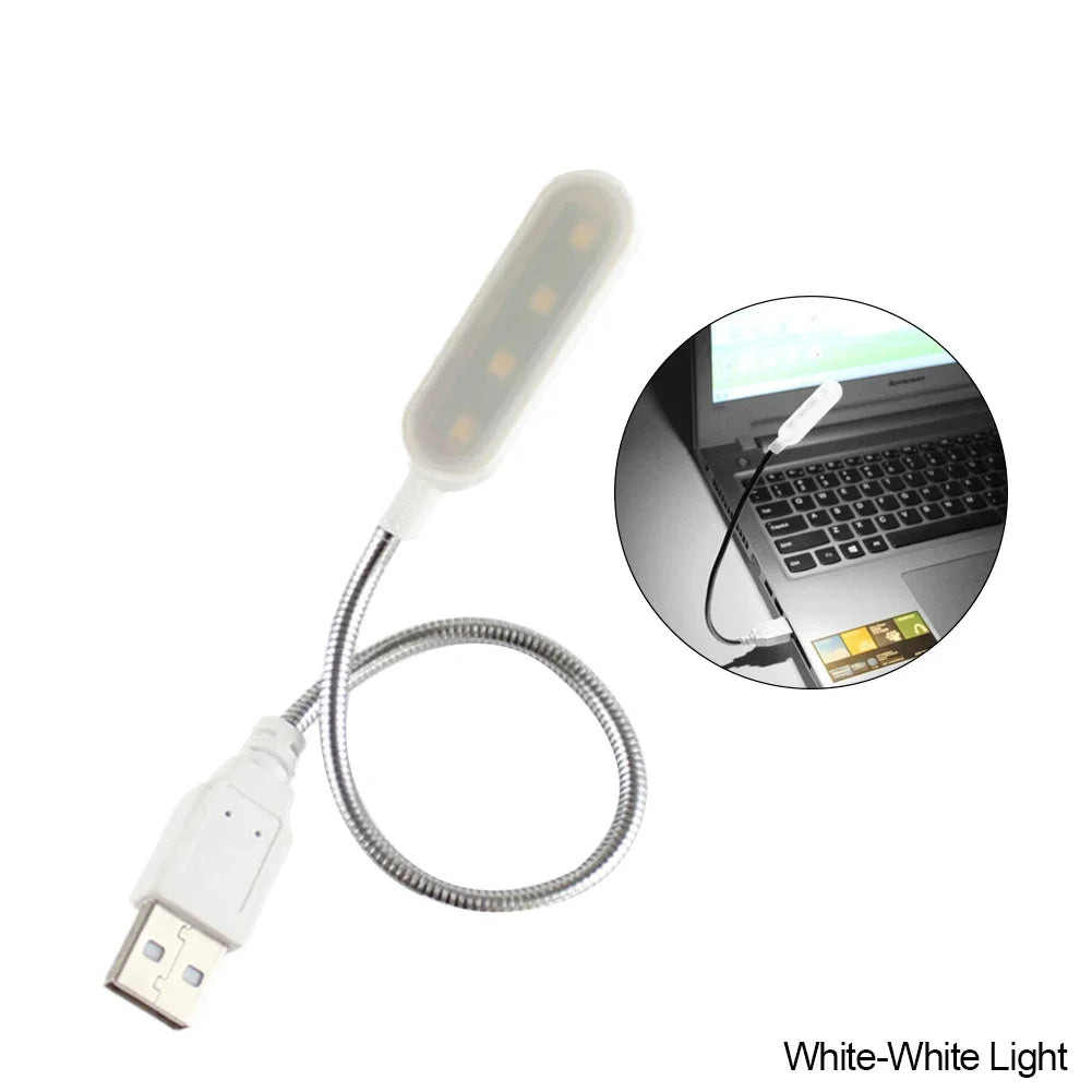 FlexiBeam USB LED Leselampe | Wiederaufladbar & Energiesparend | Flexibler Schwanenhals | Warmweiß & Kaltweiß | Kompatibel mit Laptop, PC & Powerbank