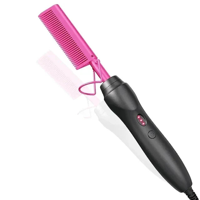 Haarevo 3Style | 3-in-1 Keramik Styling-Kamm | Für Glätten, Locken & Volumen | Nass- & Trockengebrauch