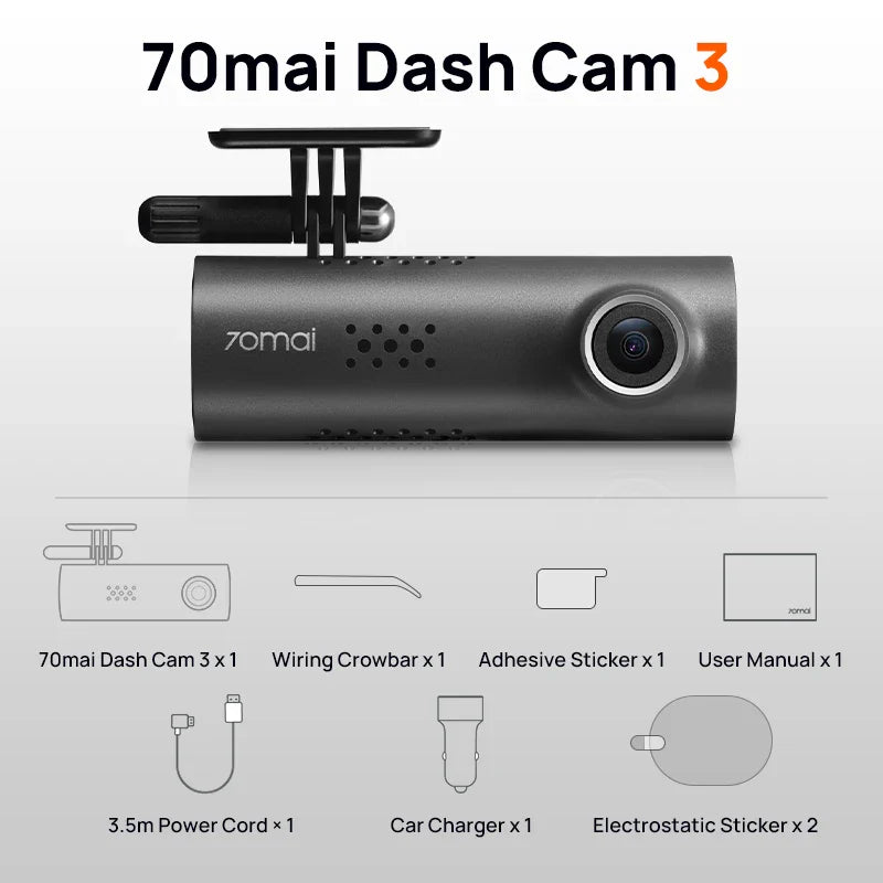 Driveova M200 Dashcam | Full HD & Nachtsicht | Sprachsteuerung & App | 130° Weitwinkel
