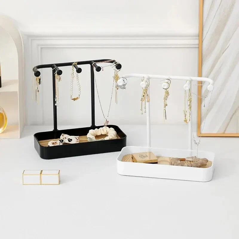 JewelNest | Schmuckhalter | Praktische Aufbewahrung & Elegantes Design | Holz und Kunststoff