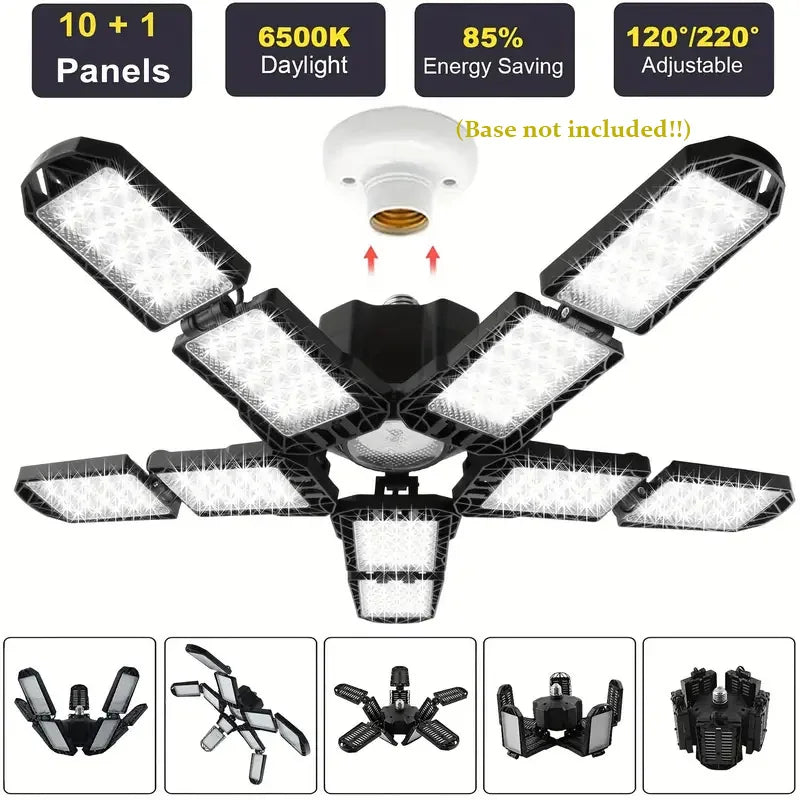 FlexiBeam | LED Deckenleuchte | Verstellbare Lichtpaneele | Für Werkstatt & Garage