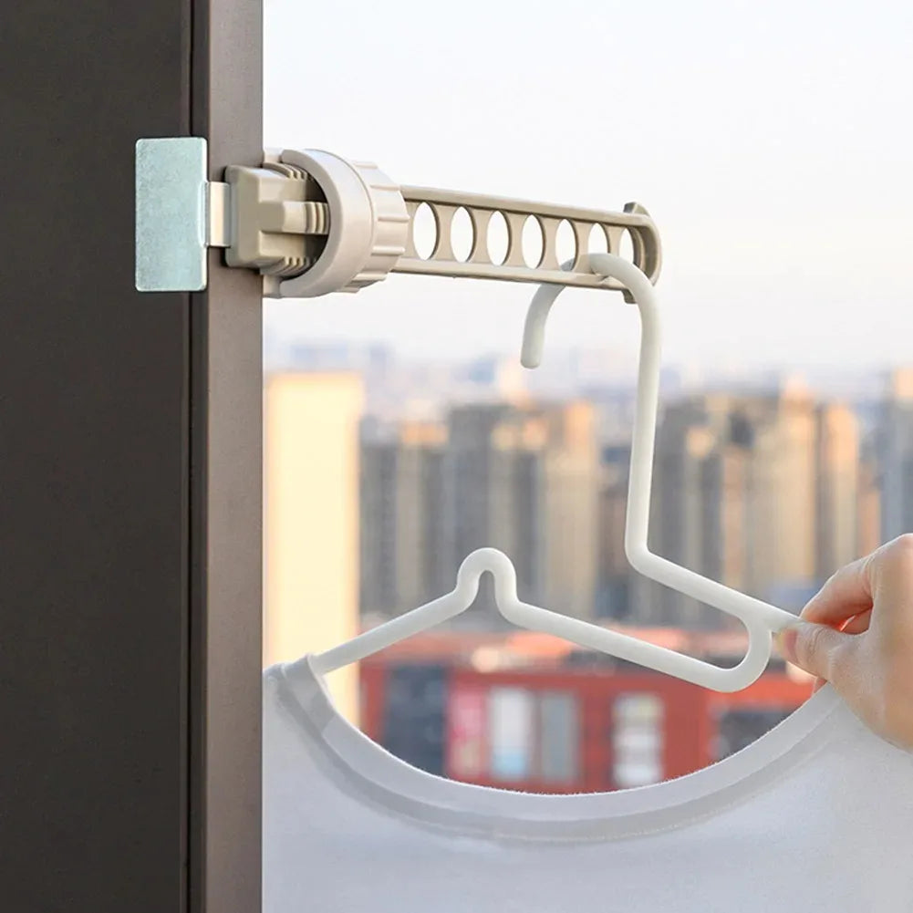DryFlex Window Drying Rack | Tragbarer Wäscheständer für Fenster | Schnell Montiert & Kompakt