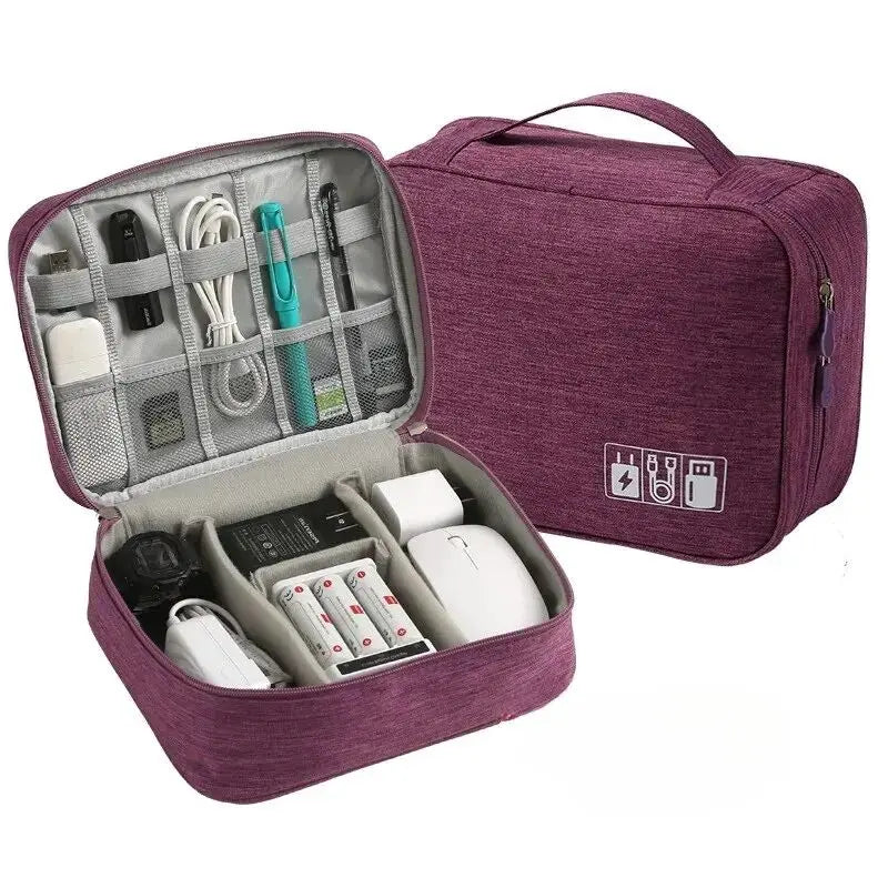 TascaFlex Organizer | Reise-Kabeltasche & Gadget-Case | Wasserabweisend & Vielseitig | Oxford-Gewebe