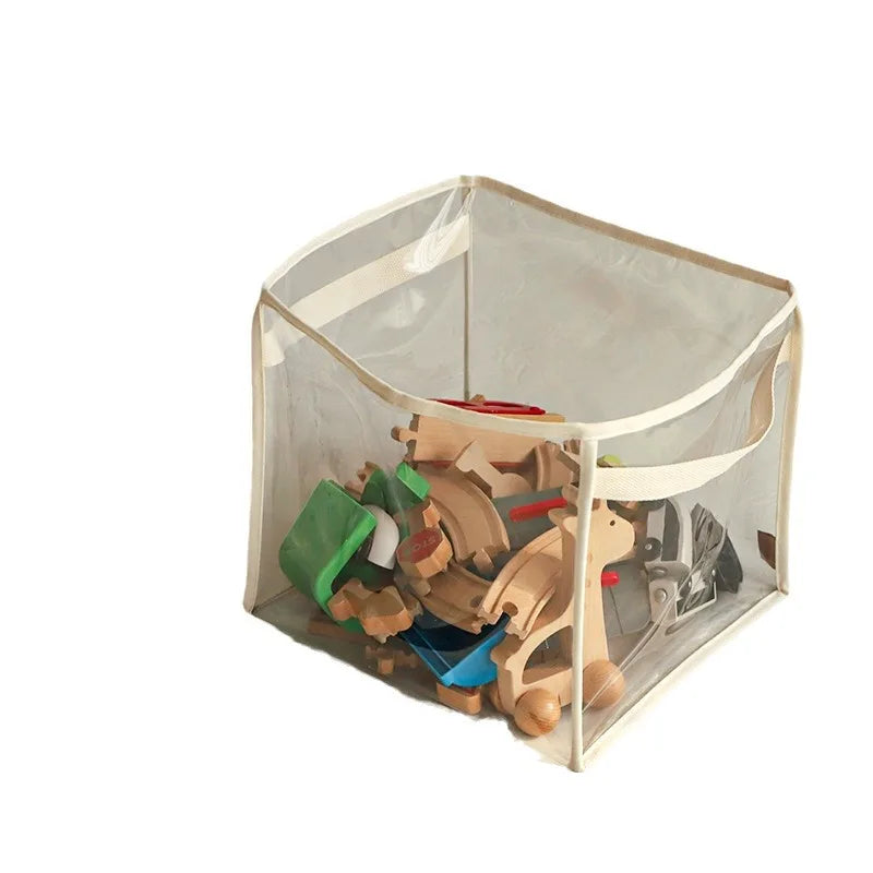 TidyBox Kids Aufbewahrungsbox Transparent | Großes Volumen | Faltbar & Wasserdicht