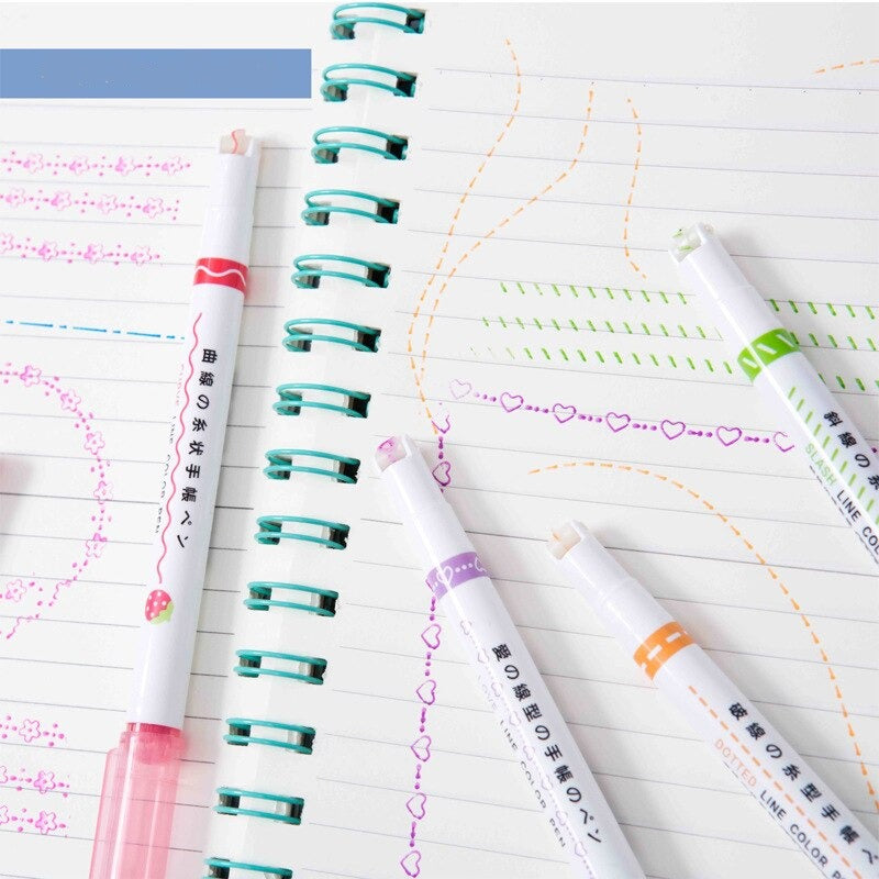 50% Rabatt | CreativePens - 6 verschiedene Kurven Formen Spitze Stifte (6 Stück)