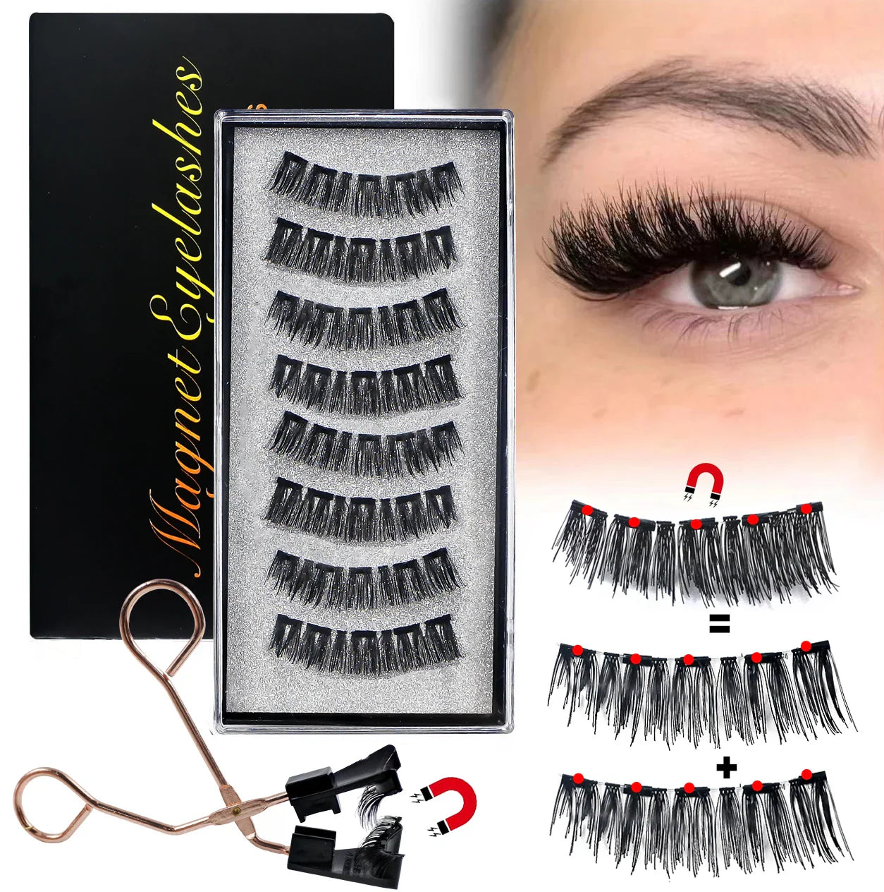 MagnaLash | Magnetische Wimpern | Kleberfrei | Wiederverwendbar