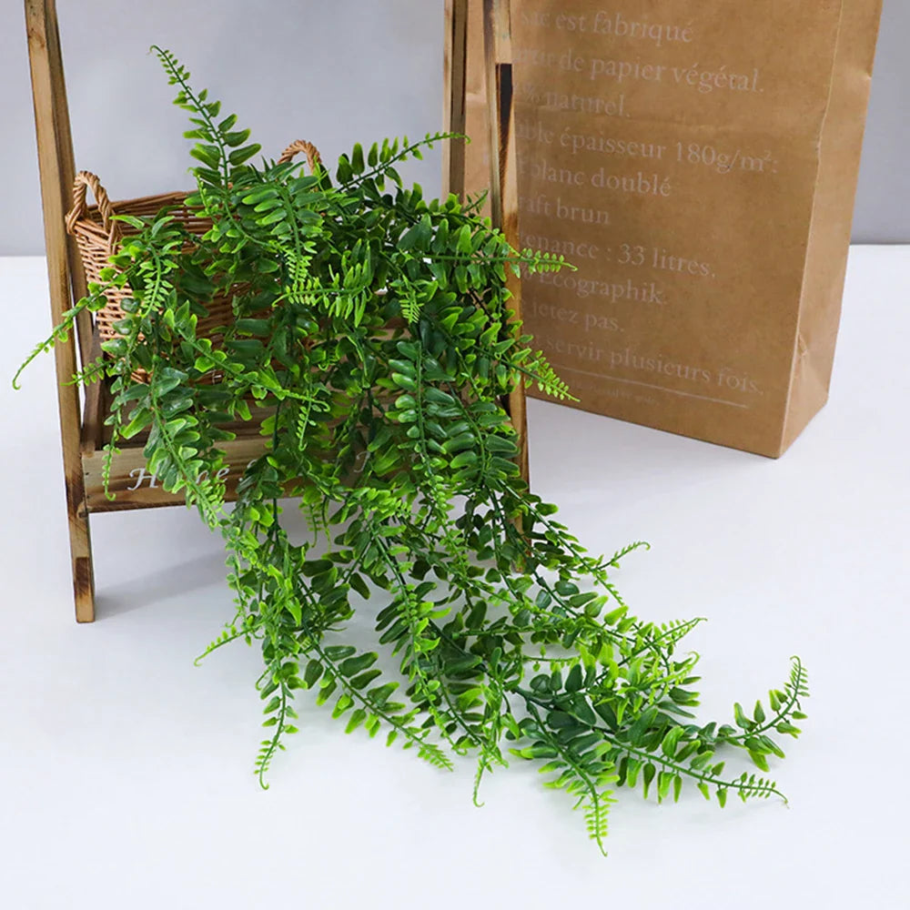 Floravera Hängepflanze | Immergrün & Pflegefrei | Realistische Farnoptik | Für Innen & Außen