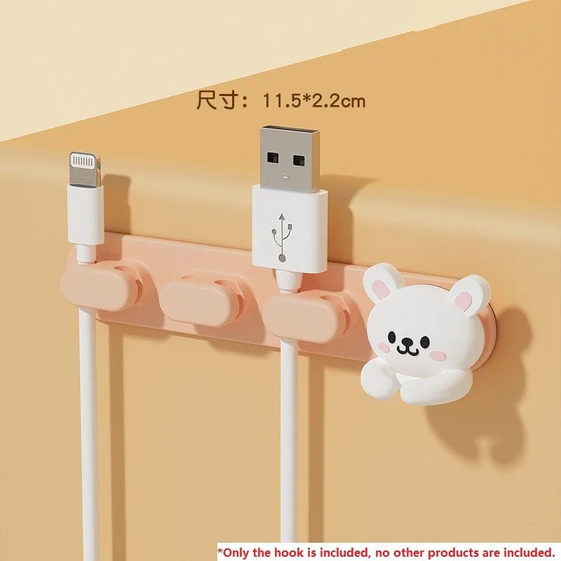CableBuddy Tier Kabelhalter | Selbstklebend & Süßes Design