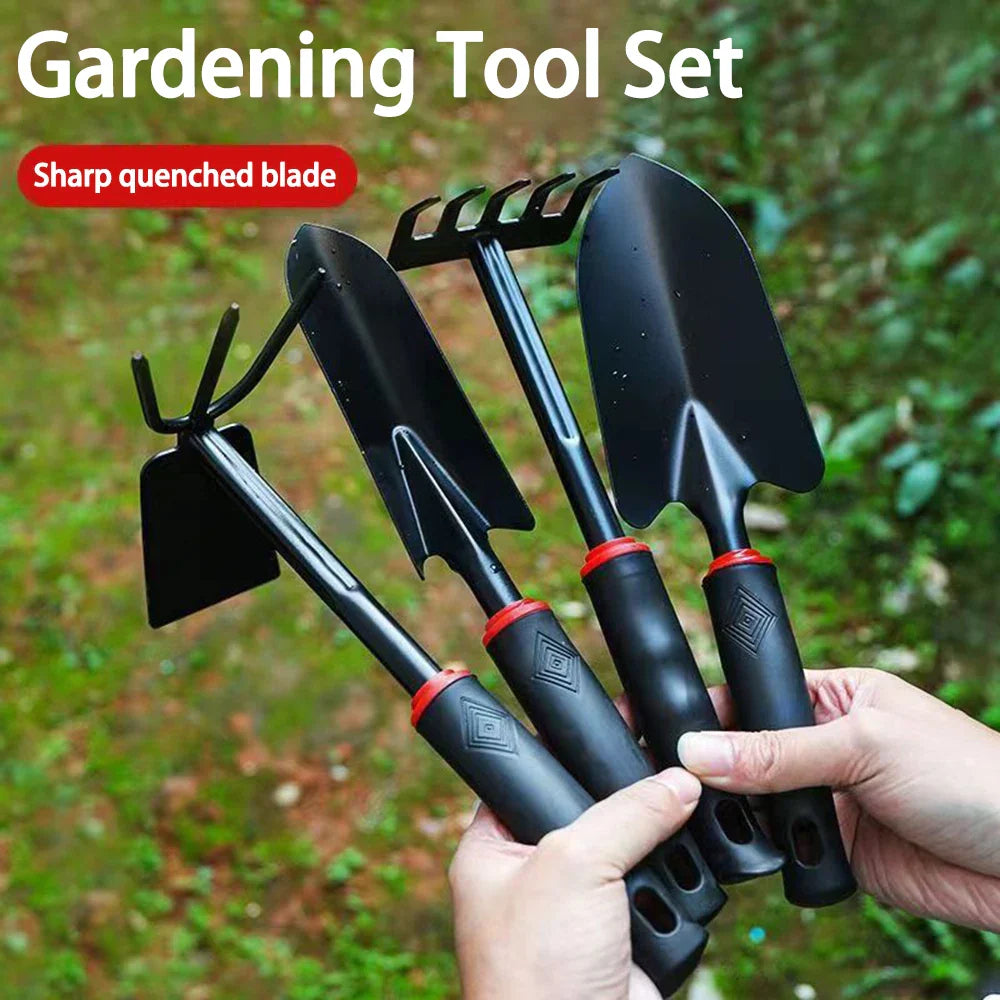RootCraft 4-in-1 Gartenwerkzeug | Wechselköpfe aus Stahl | Ergonomischer Griff