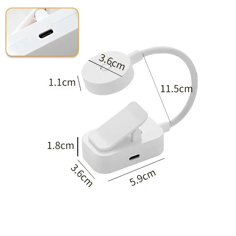 Clipora LED Klemmleuchte | Dimmbar & Flexibel | 3 Lichtmodi | USB-C & Batterie