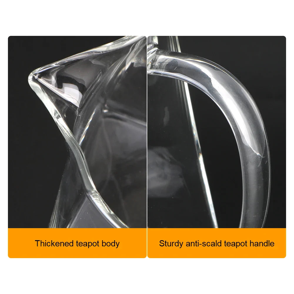 TeaMaster Glass Teapot | Hitzebeständig | Mit Edelstahlsieb für losen Tee