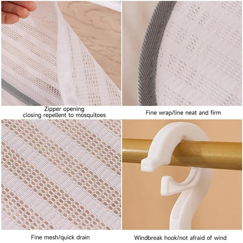 FlexiDry Trockennetz | Faltbar & Kompakt | Schnelltrocknendes Mesh-Design | 3 Ebenen