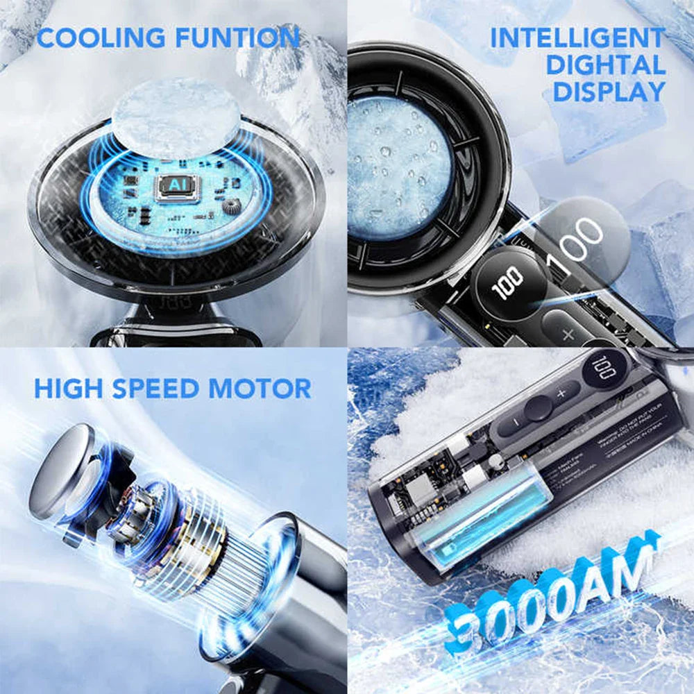 BreezeVibe | Mini USB Ventilator | Halbleiter-Kühlung | Stufenlose Windkontrolle | Kompakt & Mobil