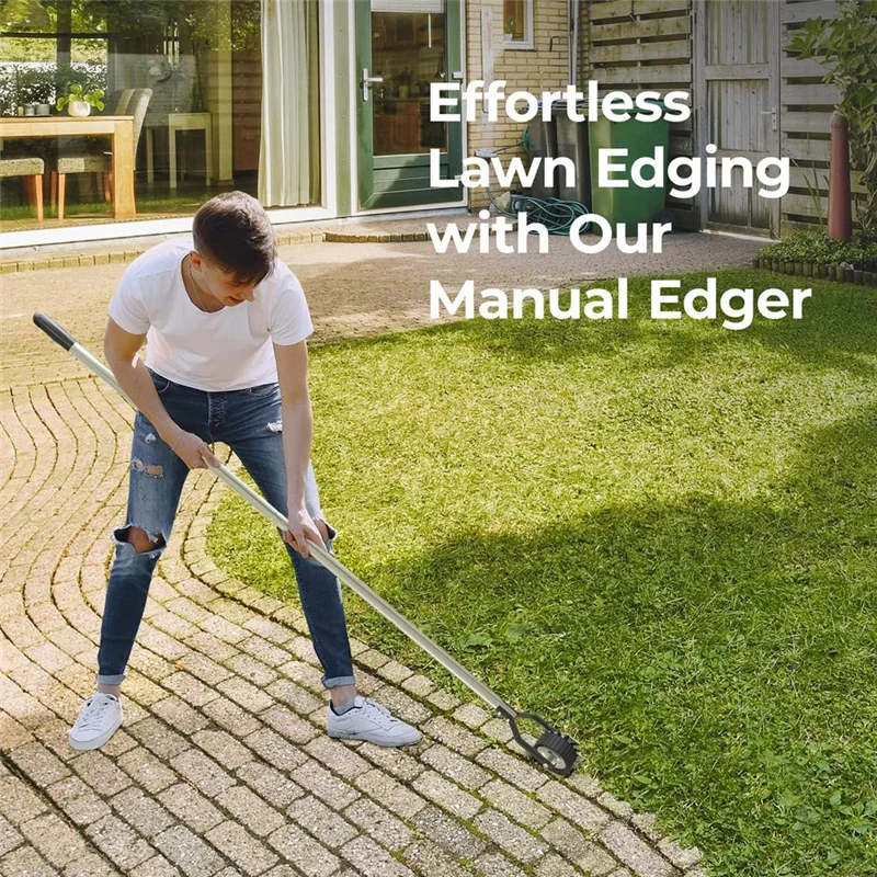 EdgeTrim | Manueller Rasenkantenschneider | Edelstahl & Selbstschärfend | Ergonomisch