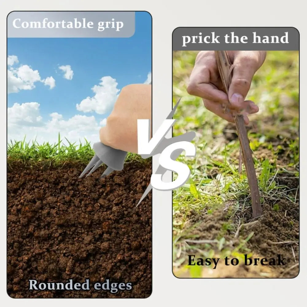 Aerogreen Bodenlüfter | Handlich & Ergonomisch | Für Rasen, Beete & Unkrautlockerung | 14,7×5 cm