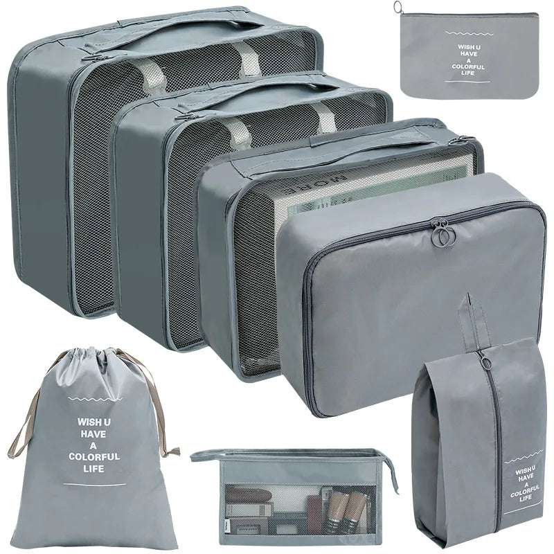 TravelPro Organizer Set | Platzsparend & Umweltfreundlich | 7-10 Teile für Perfekte Ordnung