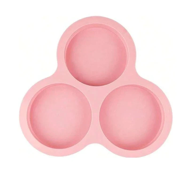 BakeFlex Silikon Backform | 3 Mulden | Antihaft & Hitzebeständig | Für Heißluftfritteuse & Backofen