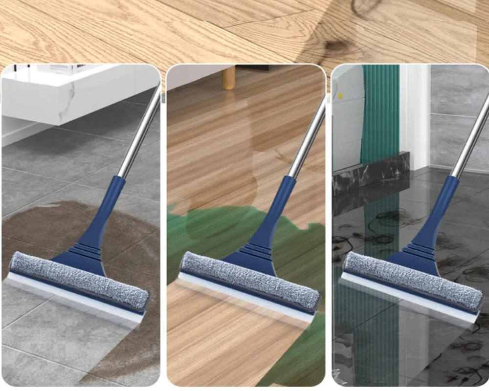 FlexiClear Fensterreiniger | 2-in-1 Reinigung | Flexibler Kopf | Teleskopstiel