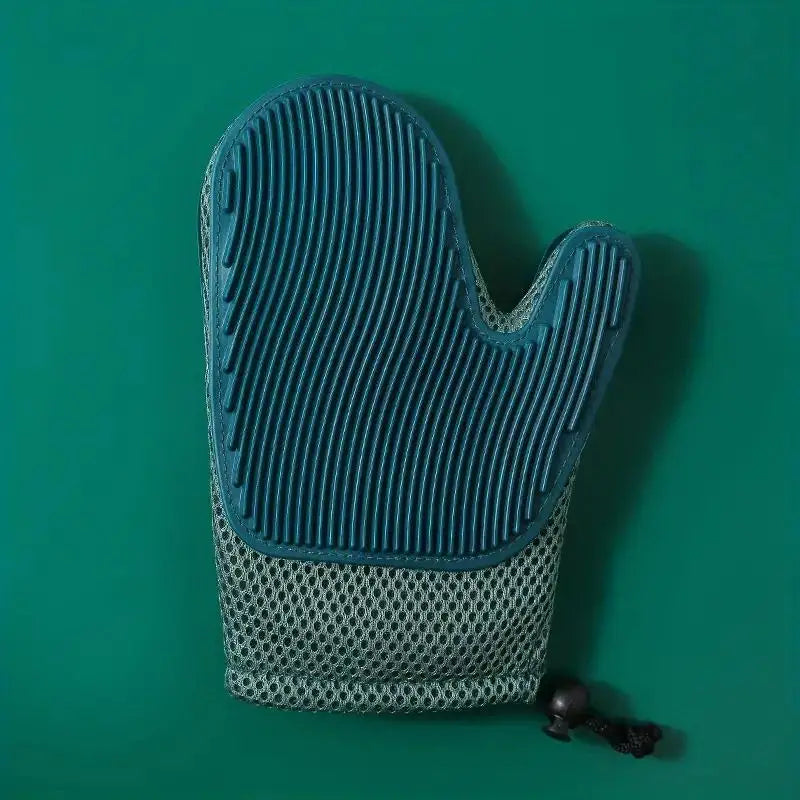 Groomio | Pflegehandschuh 2-in-1 | Silikon-Noppen & waschbar | Katzen, Hunde & Möbel