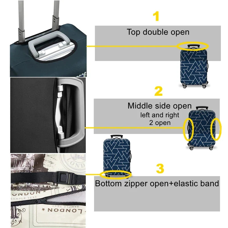 PackSafe FlexCover | Kofferhülle | Elastisches High-Tech-Gewebe | Stylische Tiermotive
