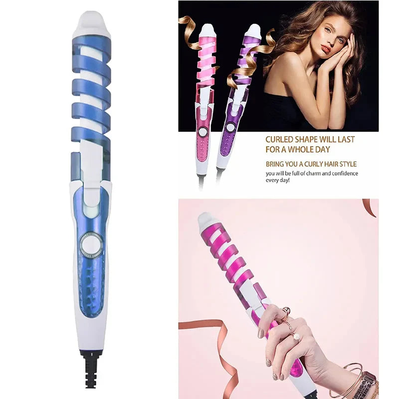 CurlMaster Pro | Keramik-Lockenstab für Perfekte Spirallocken | Schnelles Styling & Haarschonend