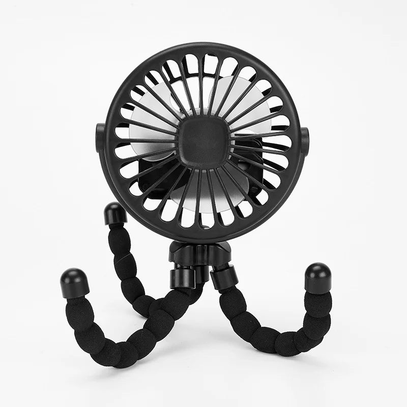 Breziona Mini-Ventilator | 360° Drehbar | USB & Akku | 3 Stufen | Ultrakompakt
