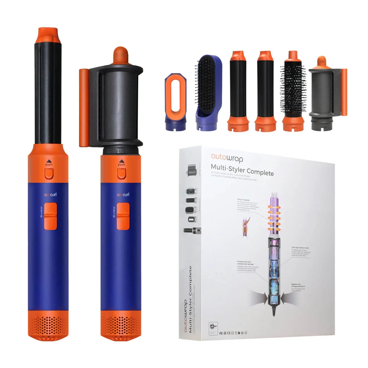 GlowMuse AirStyle | 6-in-1 Multistyler | Für Glätten, Locken & Volumen | Keramik-Technologie