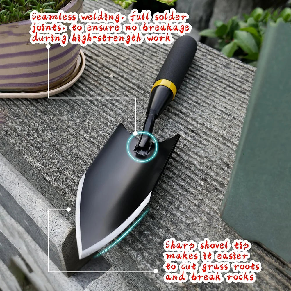Gravora Gartenschaufel | Extra Robust & Vollverschweißt | Ergonomischer Griff | Für harte Böden