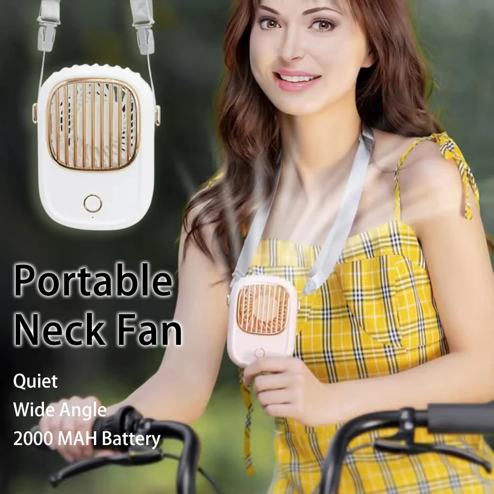 CoolBreeze AeroLynx | Mini-Ventilator | 3-in-1 Tragbar | Wiederaufladbar & Kompakt