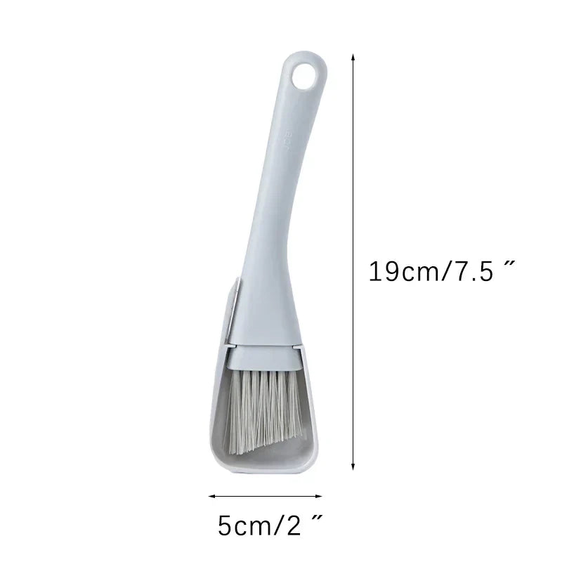 DustMate FlexSweep | 2-in-1 Bürste & Kehrschaufel | Für Fugen & Ecken | Kompakt & Praktisch