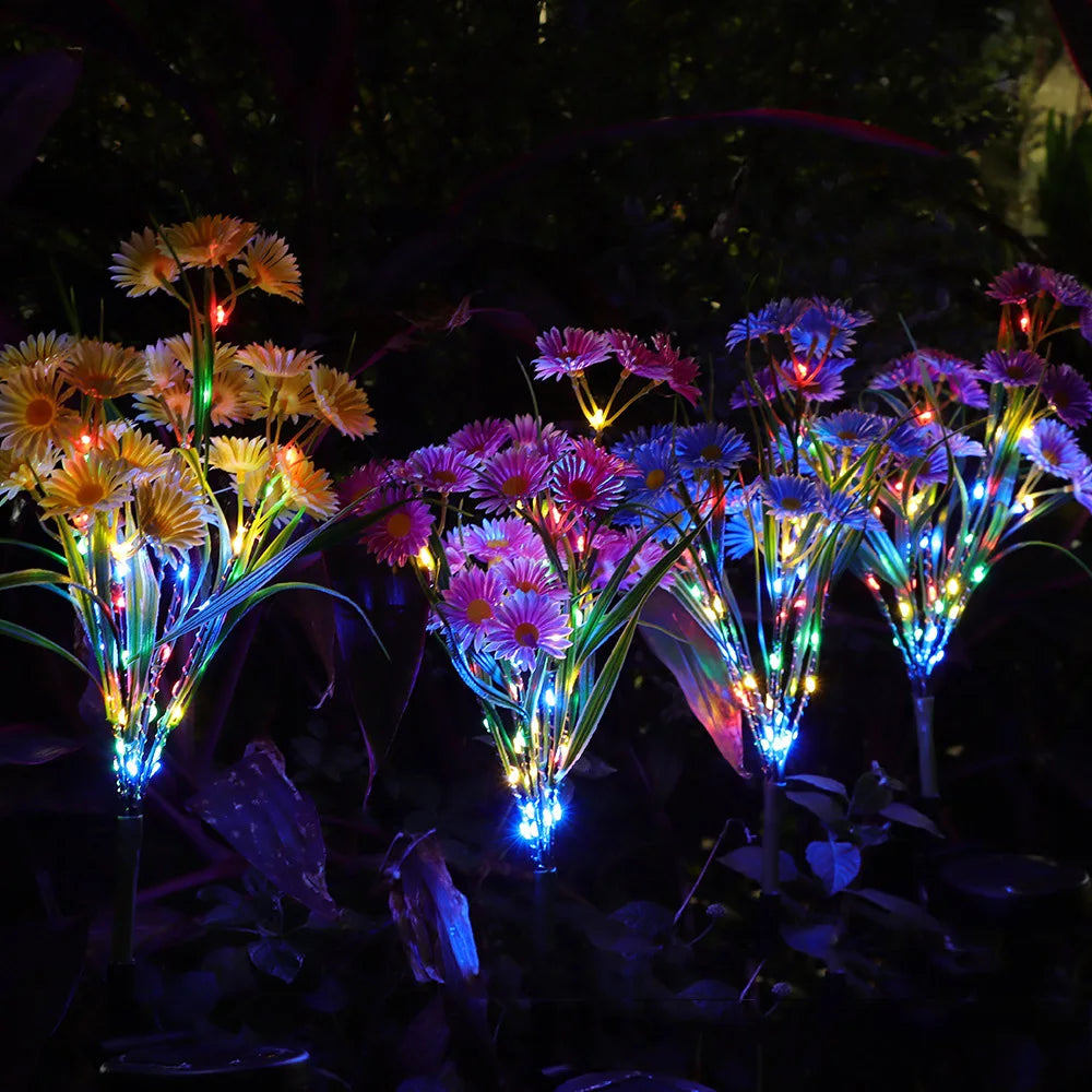 FloraLight Solar Gänseblümchen-Leuchte | Wetterfest & Effizient | Automatischer Betrieb