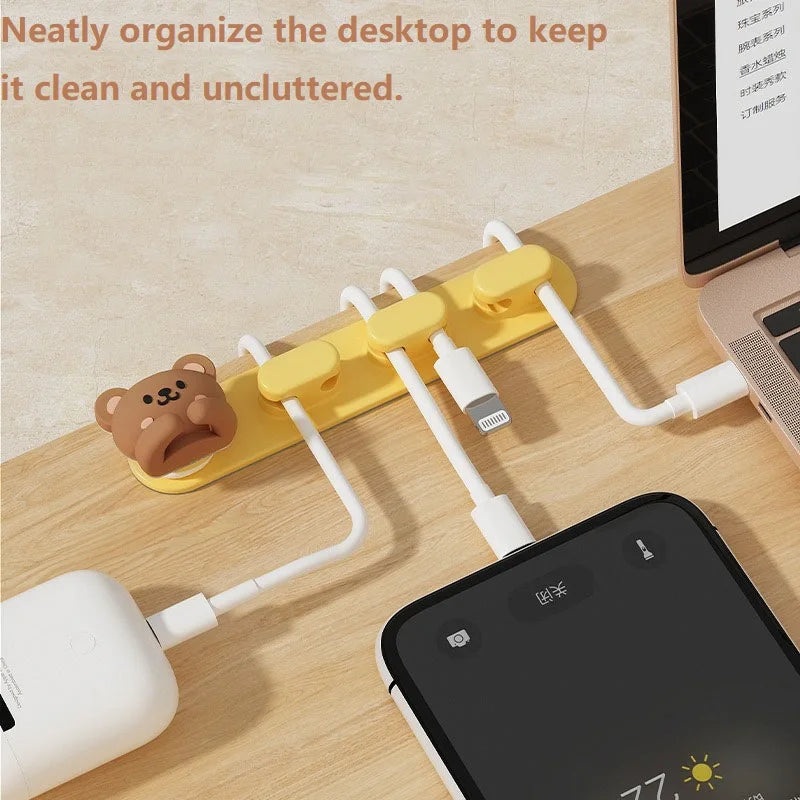 CableBuddy Tier Kabelhalter | Selbstklebend & Süßes Design