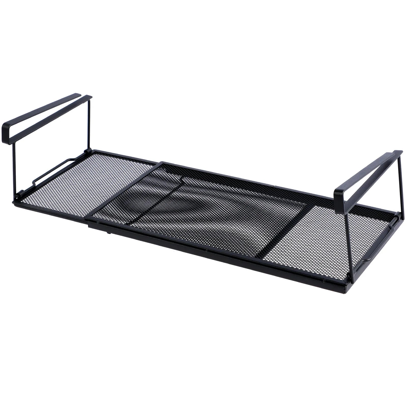 RackMaster | Teleskopisches Hängeregal | Verstellbar 38,5–70,5 cm | Für Küche, Bad & Büro | Robuster Kohlenstoffstahl