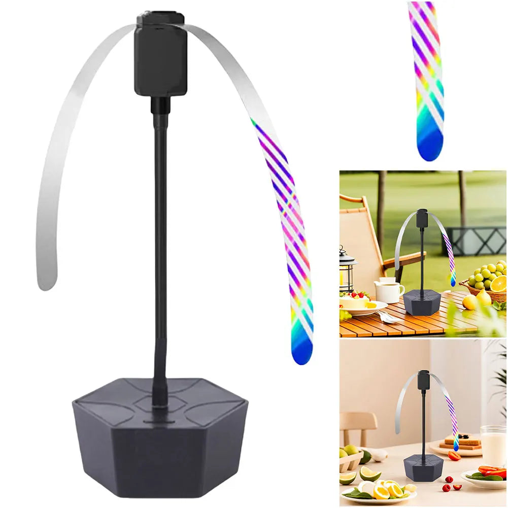 InsectAway | Fliegenabwehr-Ventilator | USB & Batterie Betrieb | Tragbar & Sicher