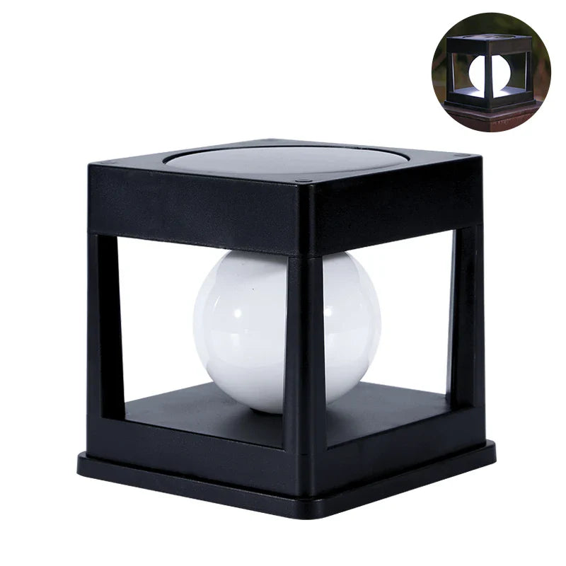 SolarGlow Pillar Light | Solarbeleuchtung für Außenbereich | 8 Stunden Leuchtdauer | Wetterfest