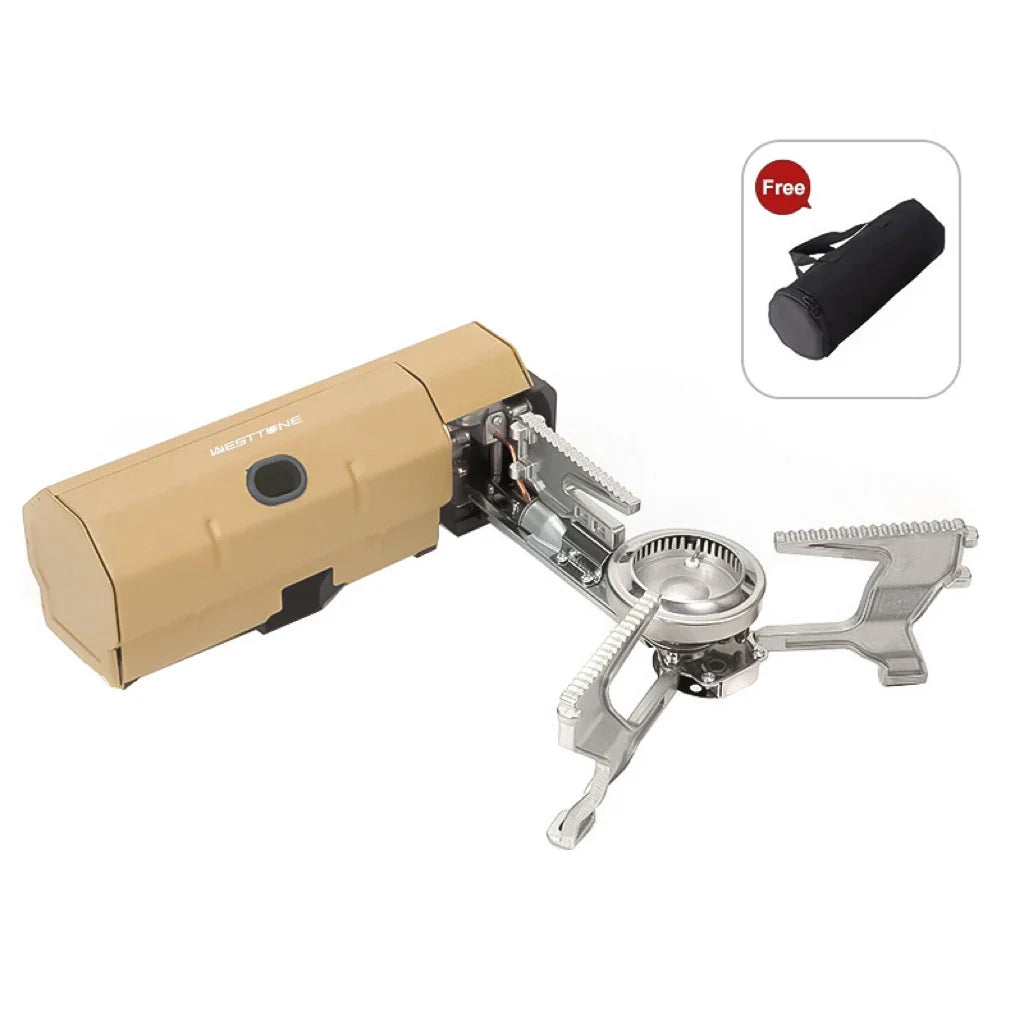TRAVO FlexCook 2670W Camping Gaskocher | Faltbar & Kompakt | Robustes Edelstahlgehäuse | Schnelles Kochen
