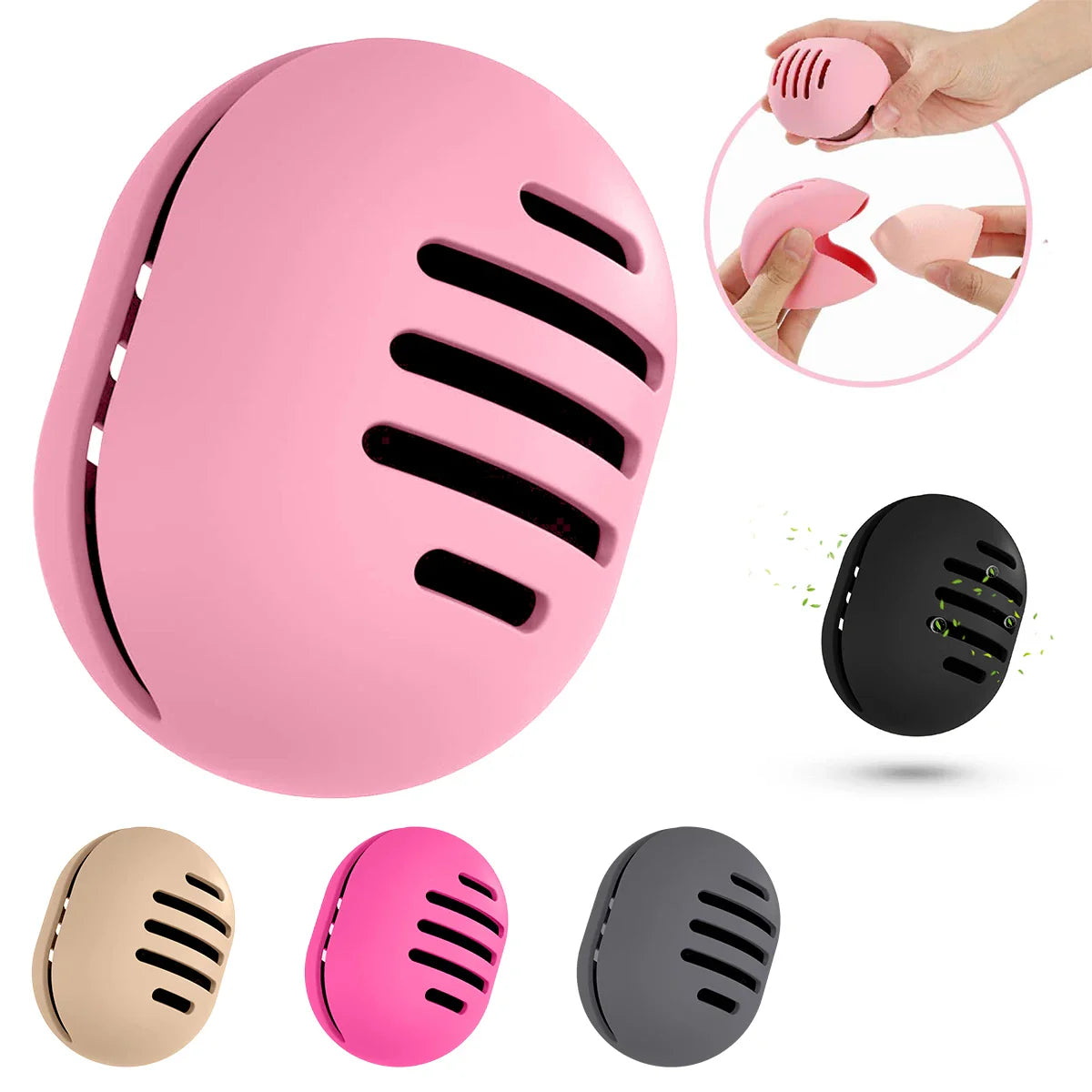 FlexiPod | Silikon Aufbewahrungsbox | Belüftet & Wiederverwendbar | Ideal für Make-up Schwämme & Beautyprodukte
