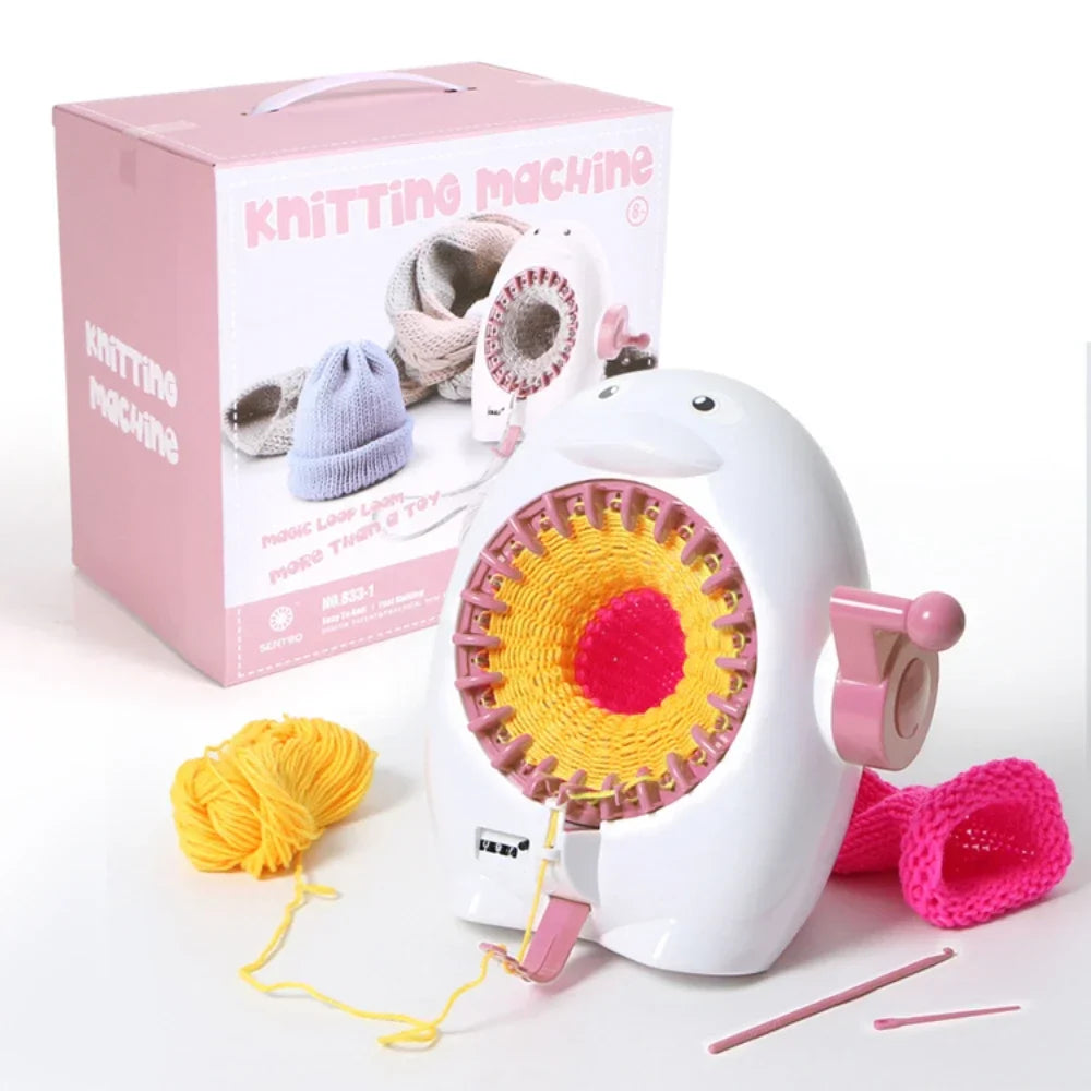 KnitMaster | Strickmaschine Manuell | Schnell & Einsteigerfreundlich | Mit Zubehör
