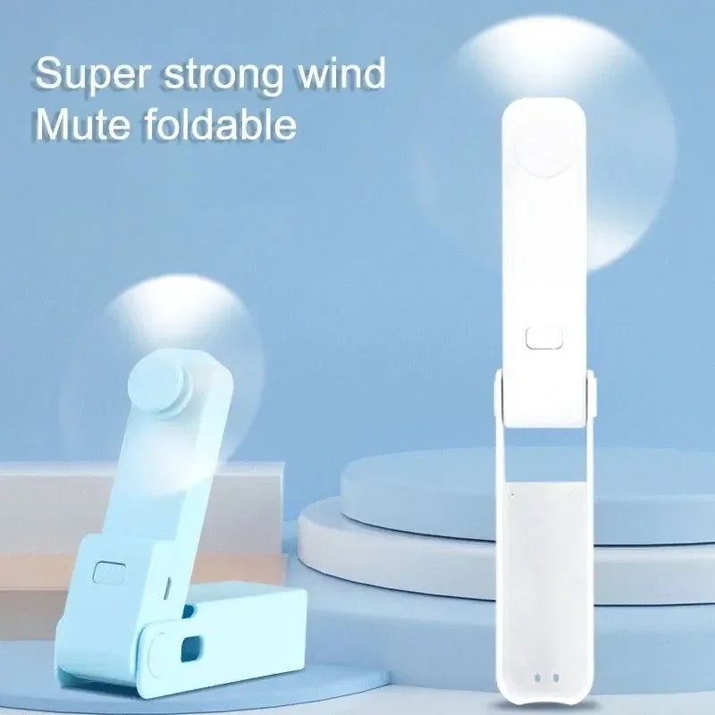 BreezeFold | Mini-Faltventilator | Ultraleicht & Leise | USB-Akku & Kompaktes Design